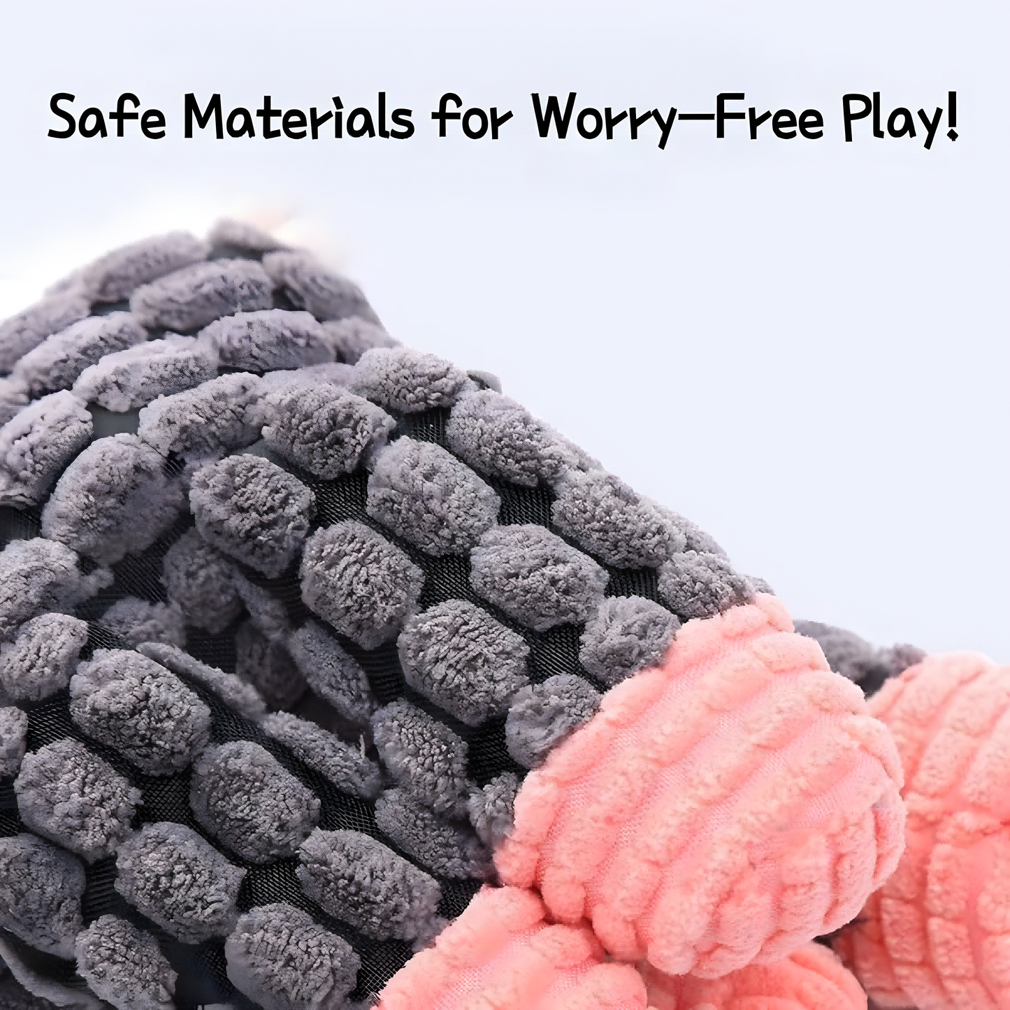 2025 Upgrade Indestructible Squeaky Plush Dog Toys for Aggressive Chewers – Crinkle Interactive Teething Toys for Small, Medium & Large Breeds
