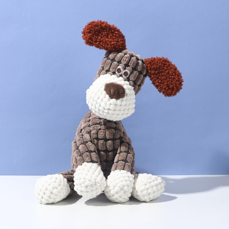 2025 Upgrade Indestructible Squeaky Plush Dog Toys for Aggressive Chewers – Crinkle Interactive Teething Toys for Small, Medium & Large Breeds