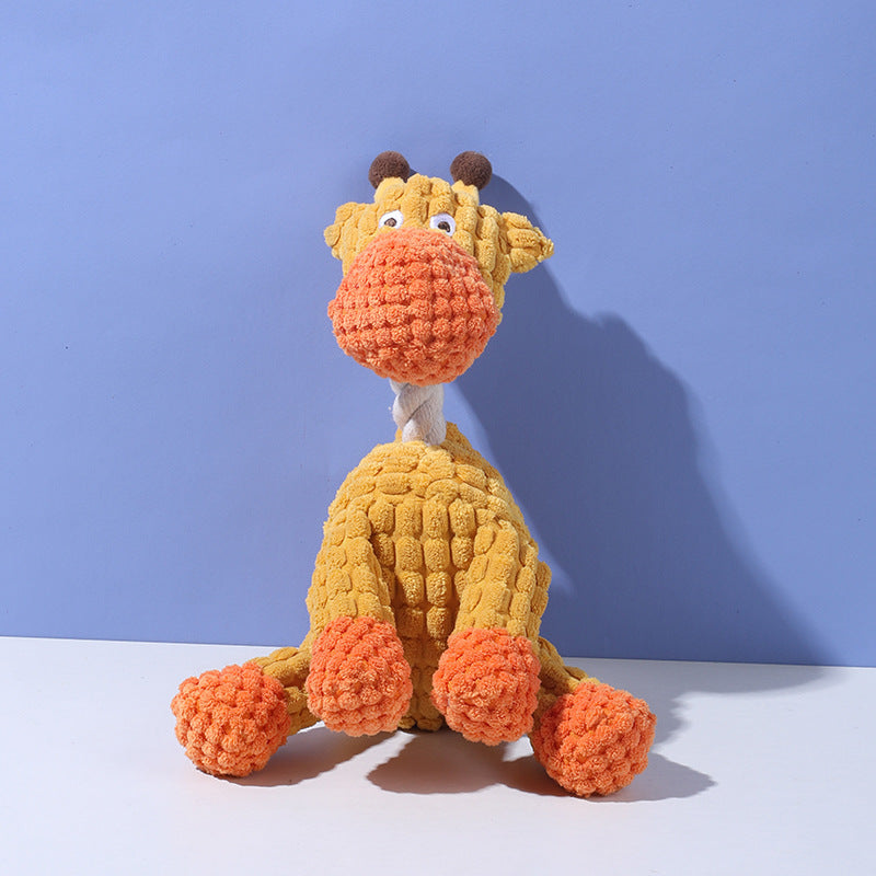 2025 Upgrade Indestructible Squeaky Plush Dog Toys for Aggressive Chewers – Crinkle Interactive Teething Toys for Small, Medium & Large Breeds