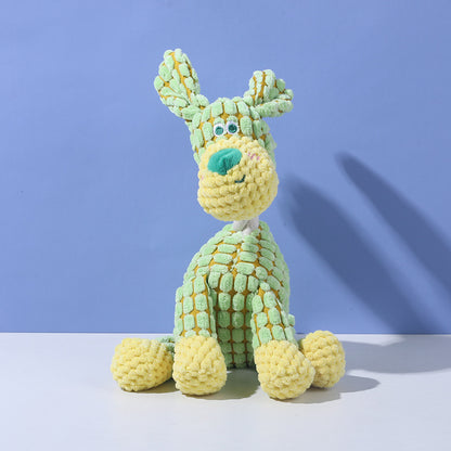 2025 Upgrade Indestructible Squeaky Plush Dog Toys for Aggressive Chewers – Crinkle Interactive Teething Toys for Small, Medium & Large Breeds