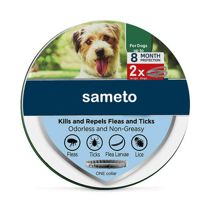 Flea and Tick Collar for Large Dogs – 8-Month Protection – Adjustable Waterproof Design