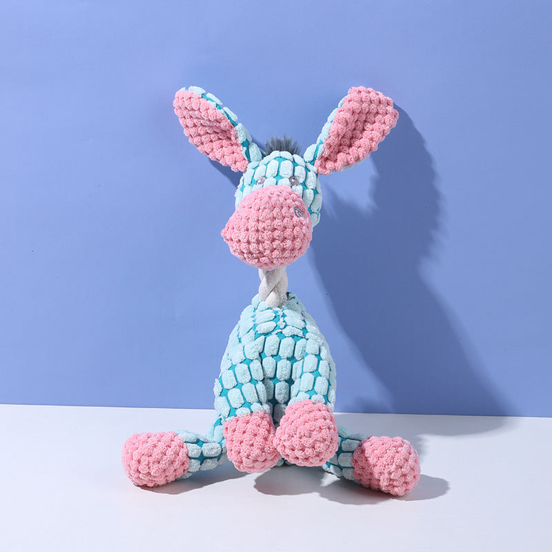2025 Upgrade Indestructible Squeaky Plush Dog Toys for Aggressive Chewers – Crinkle Interactive Teething Toys for Small, Medium & Large Breeds
