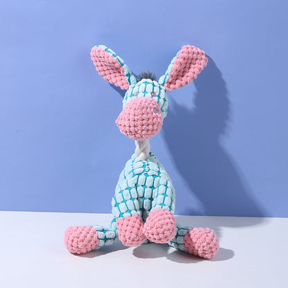 2025 Upgrade Indestructible Squeaky Plush Dog Toys for Aggressive Chewers – Crinkle Interactive Teething Toys for Small, Medium & Large Breeds