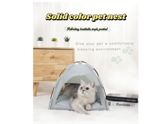 20-Inch Dog Teepee Tent Bed – Indoor Pet House with Thick Washable Cushion | M Size for Small Dogs & Cats – 5 Sleep-Aid Colors