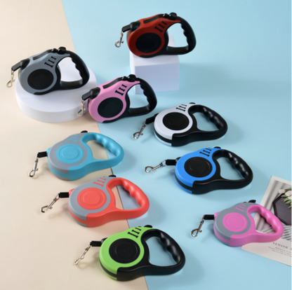 UG 360° Tangle-Free Retractable Dog Leash – 10ft/16ft Heavy Duty Nylon Tape Leash – One-Handed Brake, Pause & Lock – 19 Colors Available