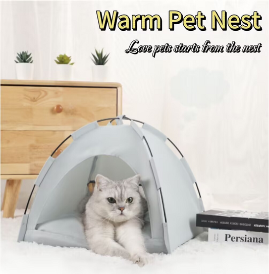 20-Inch Dog Teepee Tent Bed – Indoor Pet House with Thick Washable Cushion | M Size for Small Dogs & Cats – 5 Sleep-Aid Colors